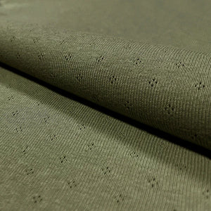 Tissus Pointelle - coloris Vert forêt