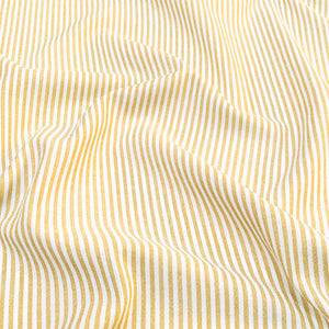 Coton viscose rayé jaune