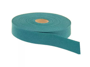 Sangle coton 30 mm - coloris Bleu canard