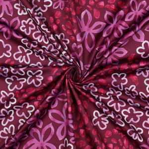 Royal micro satin digital abstrait – Bordeaux