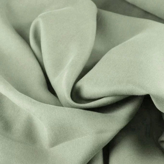 Tencel serge - coloris Vert poussiéreux