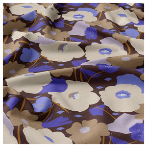 Viscose imprimée Georgina – Cacao & Bleu